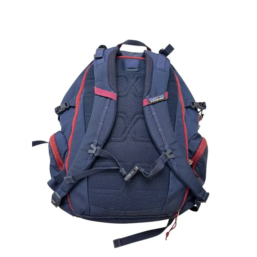 PATAGONIA Paxat 30L Backpack Womens Red Blue Daypack Pockets Zipper Laptop